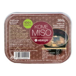 MIMASA Kome Miso Arroz Blanco 300Gr Alimento Vegetal Dulce