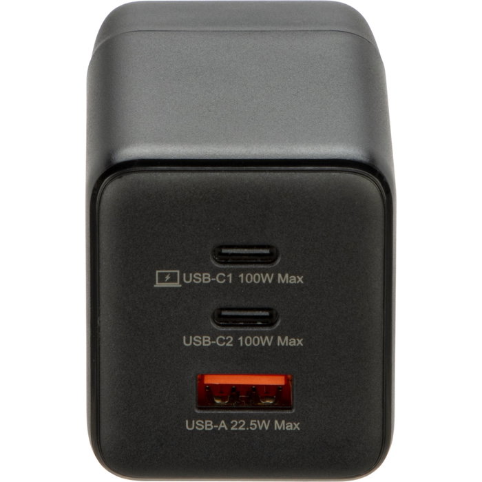 Acer Cargador GaN 100W con 2x USB-C y 1x USB-A y Enchufes EU/UK