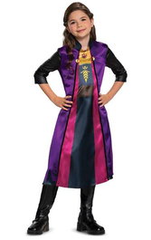 Jakks Pacific Disfraz Frozen Anna de Viaje Básico Disney para Niña Talla XS (3-4 años) - Modelos Surtidos