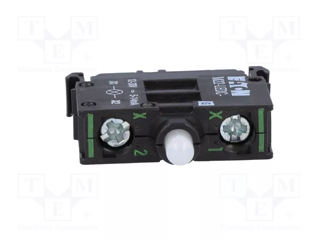 Eaton M22-LEDC-G Elemento Luminoso Verde 12-30V AC/DC Montaje en Fondo con Conexión por Tornillo Eaton M22-LEDC-G Elemento Luminoso Verde 12-30V AC/DC Montaje en Fondo con Conexión por Tornillo