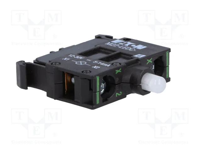 Eaton M22-LEDC-G Elemento Luminoso Verde 12-30V AC/DC Montaje en Fondo con Conexión por Tornillo Eaton M22-LEDC-G Elemento Luminoso Verde 12-30V AC/DC Montaje en Fondo con Conexión por Tornillo