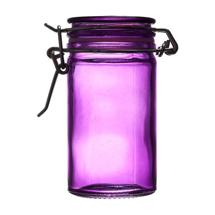 Home Deco Factory Bote Vidrio Color Con Tapa 70 Ml