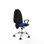 PIQUERAS Y CRESPO Silla de oficina Algarra Azul con Base Cromada