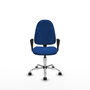 PIQUERAS Y CRESPO Silla de oficina Algarra Azul con Base Cromada