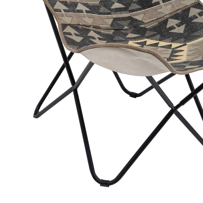 Ixia Silla de Salón Negro-Taupe Tejido y Metal Ixia Silla de Salón Negro-Taupe Tejido y Metal