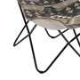 Ixia Silla de Salón Negro-Taupe Tejido y Metal
