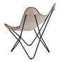 Ixia Silla de Salón Negro-Taupe Tejido y Metal