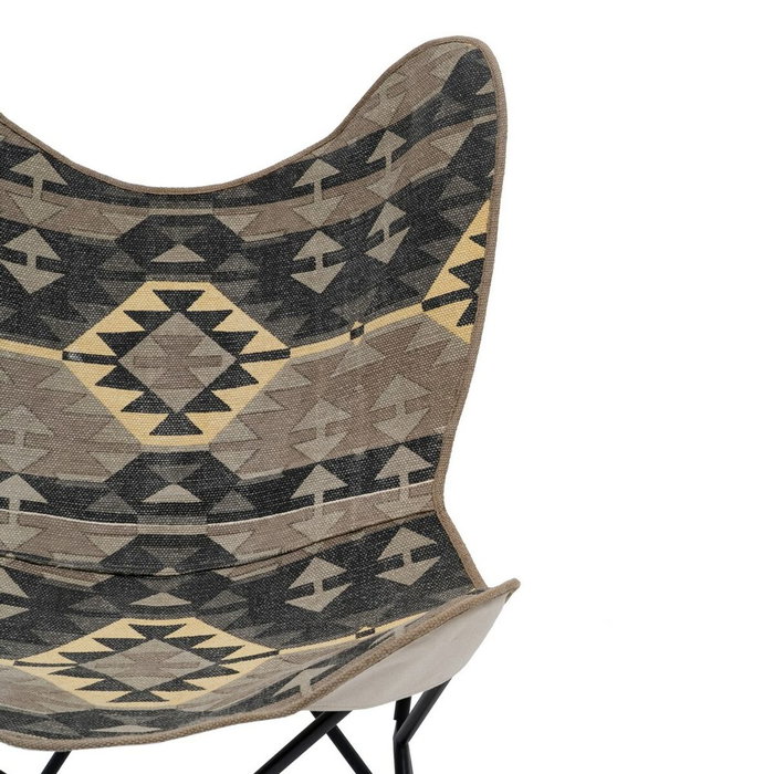 Ixia Silla de Salón Negro-Taupe Tejido y Metal Ixia Silla de Salón Negro-Taupe Tejido y Metal