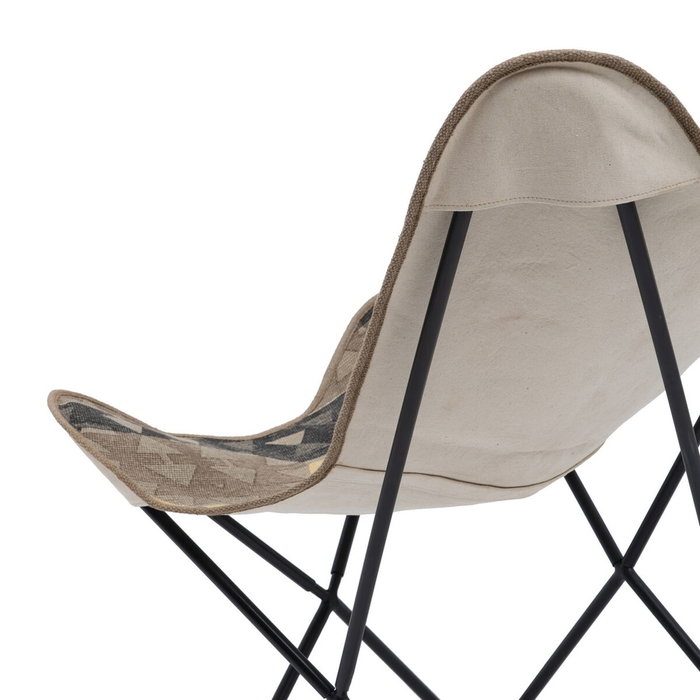 Ixia Silla de Salón Negro-Taupe Tejido y Metal Ixia Silla de Salón Negro-Taupe Tejido y Metal