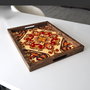 Aberto Design REF013 Bandeja de Madera Maciza para Decoración del Hogar Elegante 48x38x4 cm