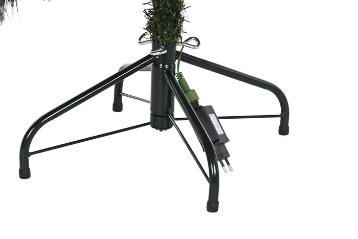 DKD Home Decor Árbol de Navidad Nevado 150 Leds Desmontable Verde 84 x 120 x 84 cm