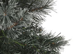 DKD Home Decor Árbol de Navidad Nevado 150 Leds Desmontable Verde 84 x 120 x 84 cm