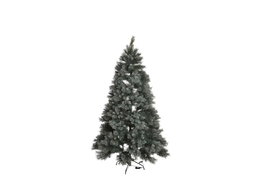 DKD Home Decor Árbol de Navidad Nevado 150 Leds Desmontable Verde 84 x 120 x 84 cm