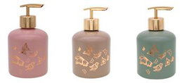 DKD Home Decor Dosificador de Cristal 500ml Mariposa Surtido