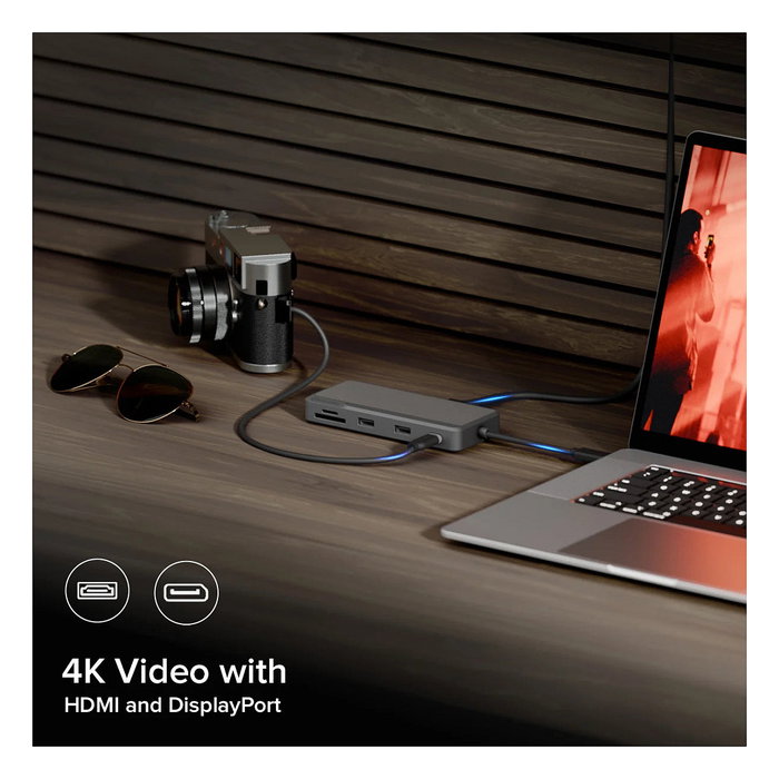 ALOGIC FUPHDDP1 PRO AXIS USB-C 8-IN-1 DUAL DISPLAY DOCK Gris ALOGIC FUPHDDP1 PRO AXIS USB-C 8-IN-1 DUAL DISPLAY DOCK Gris
