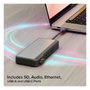 ALOGIC FUPHDDP1 PRO AXIS USB-C 8-IN-1 DUAL DISPLAY DOCK Gris