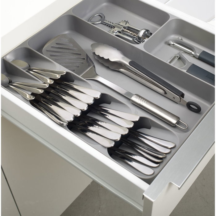 Joseph Joseph DrawerStore Organizador de Cubiertos y Utensilios Gris