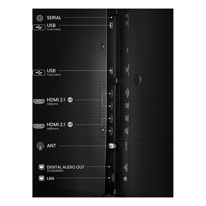 Hisense 55S7NQTUK 55" QLED 4K UHD Smart TV con Frame, 144 Hz, HDR10+, VIDAA OS, Wifi, Bluetooth 5.3, 4x HDMI 2.1, Color Oro Hisense 55S7NQTUK 55" QLED 4K UHD Smart TV con Frame, 144 Hz, HDR10+, VIDAA OS, Wifi, Bluetooth 5.3, 4x HDMI 2.1, Color Oro