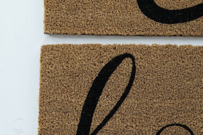 Felpudo Basicos DKD Home Decor Marron Negro 40 x 1.5 x 60 cm (2 Unidades)