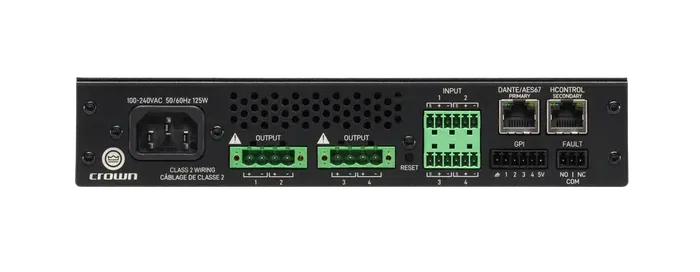 Crown CTD-4125 Amplificador Dante 4X125W