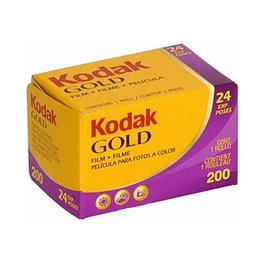 Kodak 1 Kodak Gold 200 135/24 - Carrete de Fotografía Analógica de 24 Disparos, Película en Color ISO 200, Formato 35mm (135)