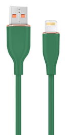 GEMBIRD Cable de Carga y Datos USB a 8 pines 1.5m Silicona Verde CC-USB2S-AM8PM-1