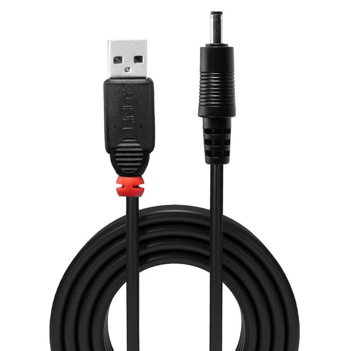 Lindy Cable USB 2.0 Tipo A a DC 3,5/1,35mm, 1,5 m