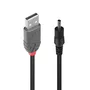 Lindy Cable USB 2.0 Tipo A a DC 3,5/1,35mm, 1,5 m