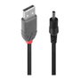 Lindy Cable USB 2.0 Tipo A a DC 3,5/1,35mm, 1,5 m