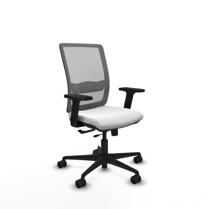 PIQUERAS Y CRESPO Silla de oficina Haches, Blanco y Gris PIQUERAS Y CRESPO Silla de oficina Haches, Blanco y Gris