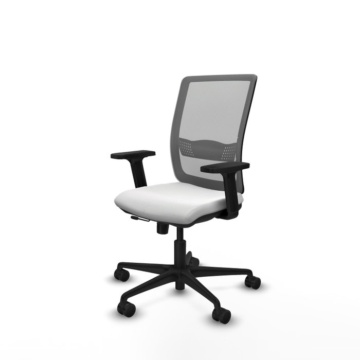 PIQUERAS Y CRESPO Silla de oficina Haches, Blanco y Gris PIQUERAS Y CRESPO Silla de oficina Haches, Blanco y Gris