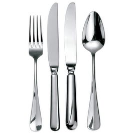 BAGUETTE Cuchillo Chuletas, 2 Piezas, 24 cm, Acero Inoxidable 18/10, Apto Lavavajillas (Set de 12)