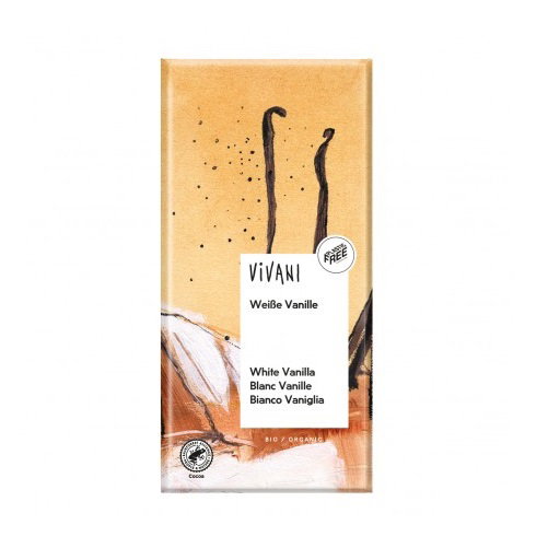 VIVANI Chocolate Blanco con Vainilla Bourbon BIO 80g