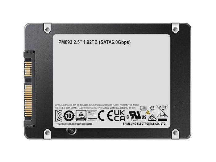 Samsung PM893 SSD 480GB SATA III 6 Gb/s para Data Center