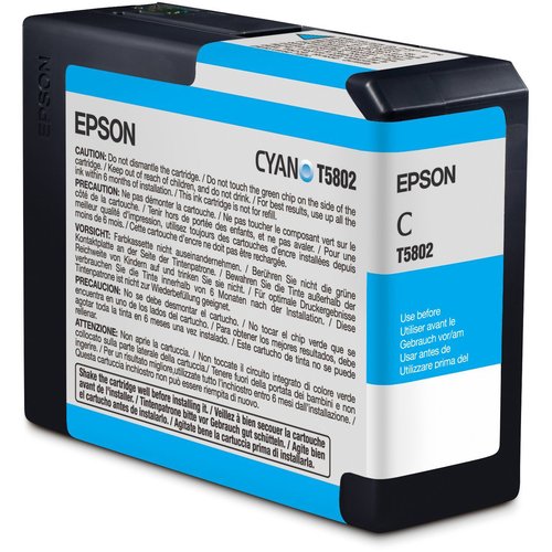 Epson Cartucho de Tinta Cian T580200 para Stylus Pro 3800/3880 (80ml)