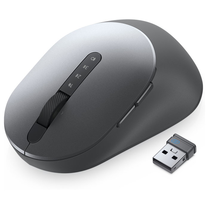 Dell MS5320W Ratón Inalámbrico Ergonómico Gris Titanio