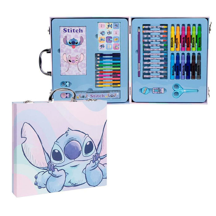 Cerdá Maletín Papelería Coloreable Stitch Disney 30x27x4cm Metal