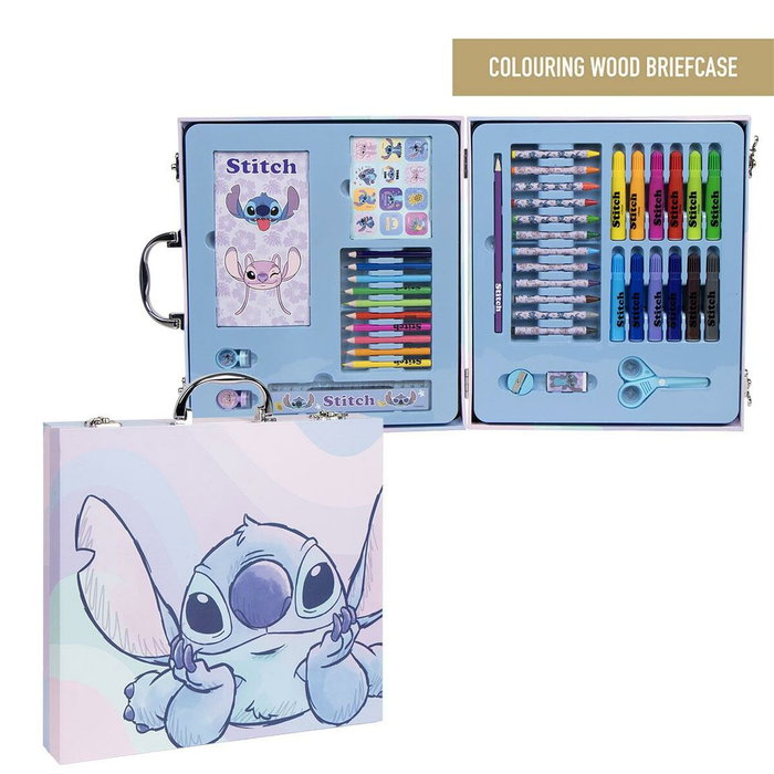 CERDÁ Maletín papelería coloreable Stitch Disney CERDÁ Maletín papelería coloreable Stitch Disney
