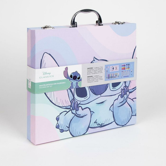 CERDÁ Maletín papelería coloreable Stitch Disney CERDÁ Maletín papelería coloreable Stitch Disney