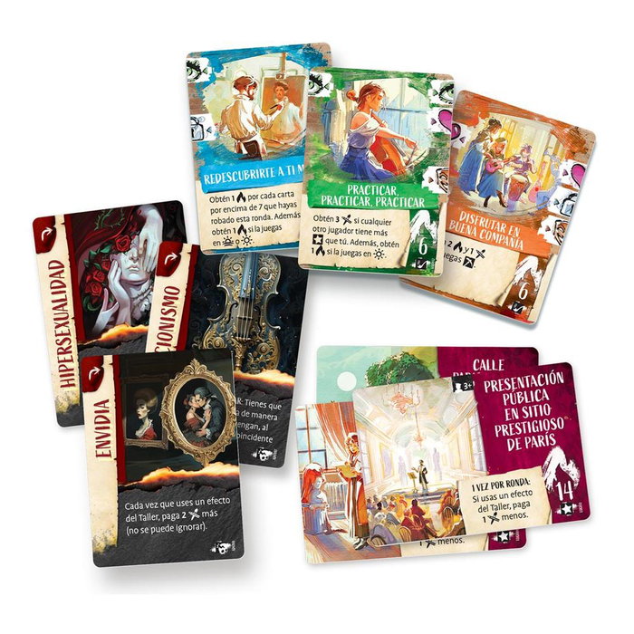 Portal Games Juego de Mesa Bohemios: Juego de Cartas y Estrategia Ambientado en el París Bohemio del Siglo XIX, para 1 a 4 Jugadores (Edad 14+).
