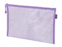 Liderpapel Bolsa Zipper Bag Poliéster Transpirable Multiusos DIN A4 Morado Pastel