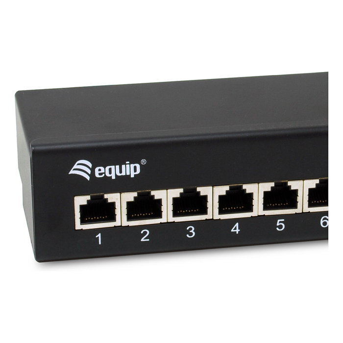 EQUIP Patchpanel 8x RJ45 Cat6a FTP 326621 Negro EQUIP Patchpanel 8x RJ45 Cat6a FTP 326621 Negro