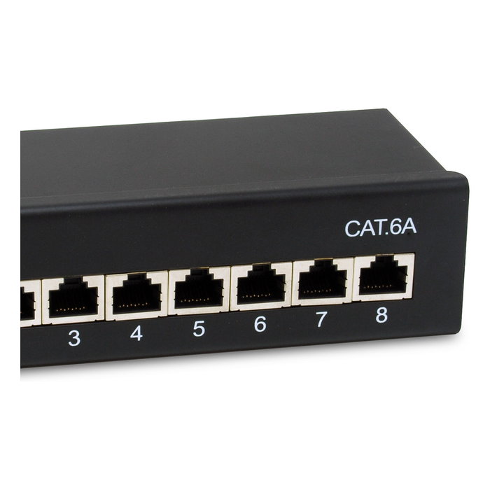 EQUIP Patchpanel 8x RJ45 Cat6a FTP 326621 Negro EQUIP Patchpanel 8x RJ45 Cat6a FTP 326621 Negro