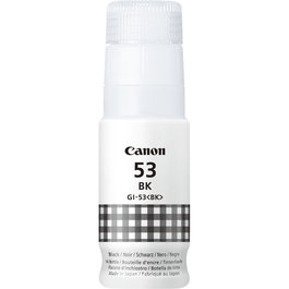 Canon GI-53Bk Botella de Tinta Negra 60 ml ChromaLife100 para PIXMA G650 G550