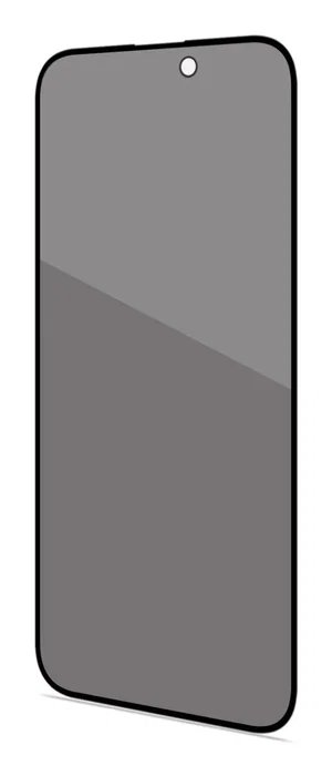 Celly PRIVACYF1080BK Protector de Pantalla de Privacidad, Vidrio Templado 9H, Negro, Resistente a Golpes y Rayones, Anti-huellas, Compatible con Apple iPhone 16 Plus, 1 Unidad