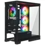 Rampage Hydra V2 Obudowa PC Akwarium 4x Wentylator ARGB Czarna