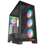 Rampage Hydra V2 Obudowa PC Akwarium 4x Wentylator ARGB Czarna