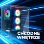 Rampage Hydra V2 Obudowa PC Akwarium 4x Wentylator ARGB Czarna