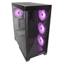 Rampage Hydra V2 Obudowa PC Akwarium 4x Wentylator ARGB Czarna
