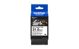 BROTHER Cinta tubo termorretractil. Texto negro sobre fondo blanco. PTP900W, PTP950NW, PTD800W